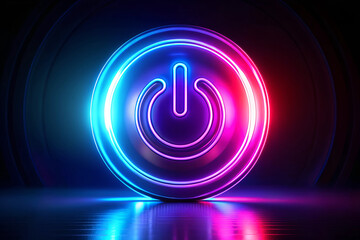 Neon sale sign, vibrant colors