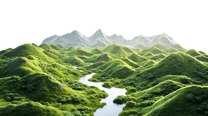 landscape in the mountains