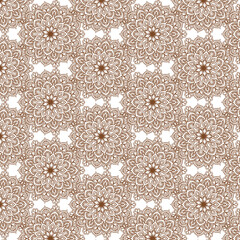 vector seamless pattern with flowers