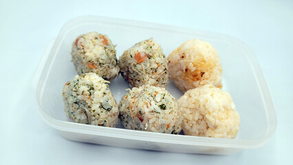おむすびのお弁当・Rice ball lunch box・기저귀의 도시락