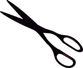 black scissors icon design vector,single vector element,simple icon