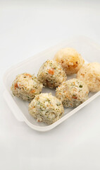 おむすびのお弁当・Rice ball lunch box・기저귀의 도시락