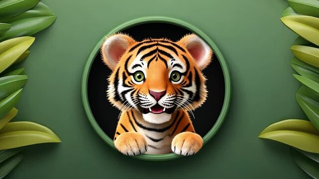 tiger in the zoo