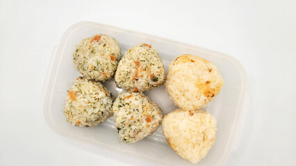 おむすびのお弁当・Rice ball lunch box・기저귀의 도시락