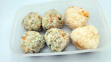 おむすびのお弁当・Rice ball lunch box・기저귀의 도시락