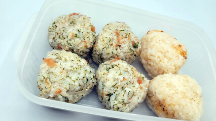 おむすびのお弁当・Rice ball lunch box・기저귀의 도시락