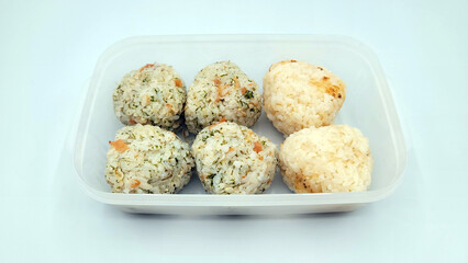 おむすびのお弁当・Rice ball lunch box・기저귀의 도시락
