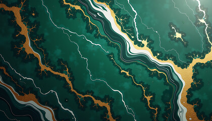 Abstract marble background with wavy lines and color gradient