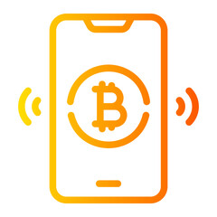 mobile payment Line Gradient Icon