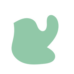 Green purple abstract shapes decoration 