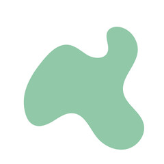 Green purple abstract shapes decoration 