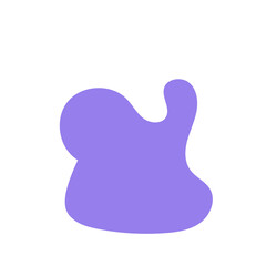 Obraz premium Green purple abstract shapes decoration 