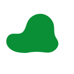 Green purple abstract shapes decoration 