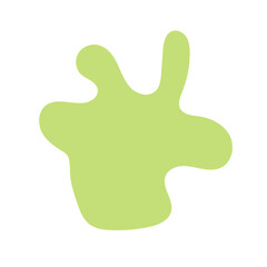 Obraz premium Green purple abstract shapes decoration 