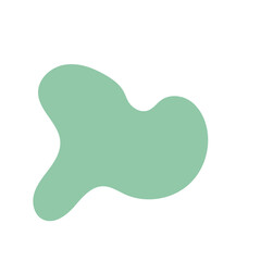 Green purple abstract shapes decoration 