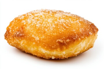 Delicious Golden Sugar-Dusted Pastry on White Background Ideal for Food Photography and Marketing
