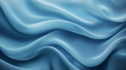 Fototapeta premium Fluid Elegance: Captivating the viewer with flowing, soft blue fabric that seems to dance. This abstract, artistic composition is a visual poem of texture and color.