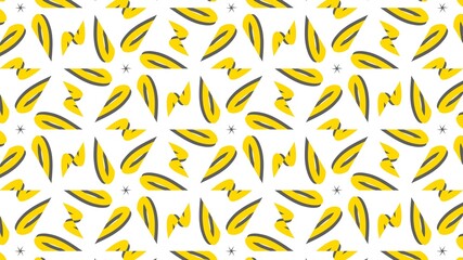 Symmetrical Abstract Pattern with Radiant Yellow Hues