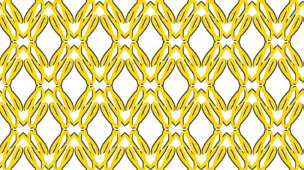 Naklejka premium Symmetrical Abstract Pattern with Radiant Yellow Hues