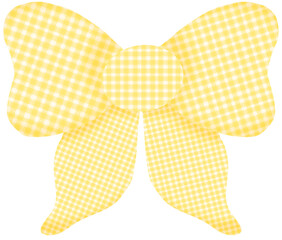 set of yellow bow