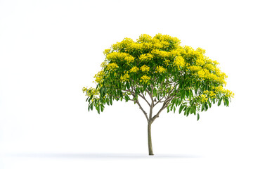 Fototapeta premium Yellow Flower Tree Blooms Brightly Outdoors