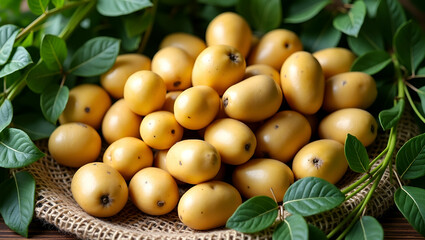 Title: Flux Development: A Vibrant Still Life Arrangement Featuring Fresh Produce

