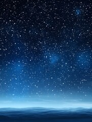 Brilliant star chart in a cloudless night sky