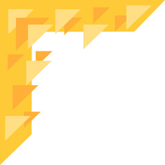 Yellow Geometric Corner Shape