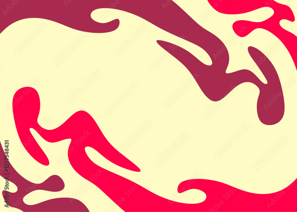 Poster abstract background with wavy line pattern and with some copy space area