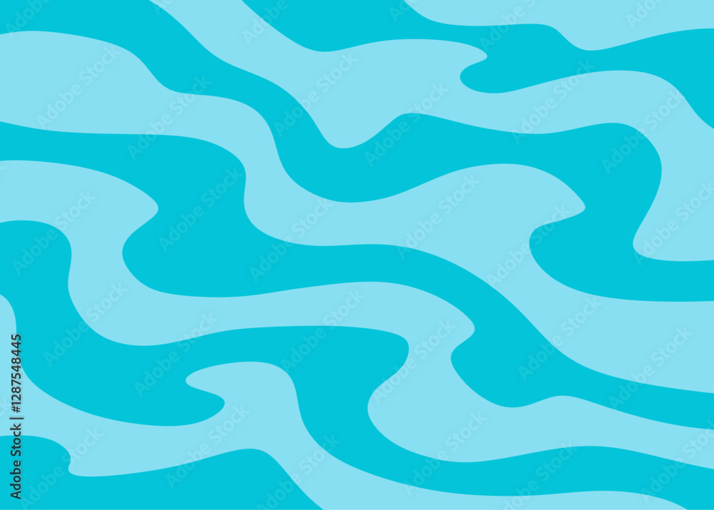 Poster abstract background with wavy line pattern.