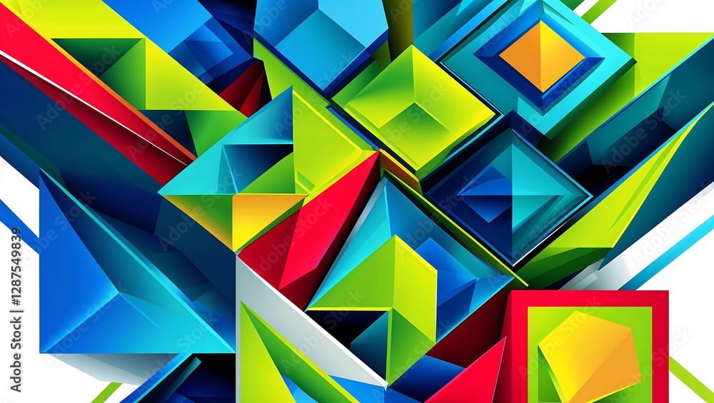 Aufkleber abstract geometric background,abstract background with triangles