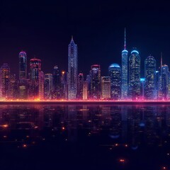 night view of the city