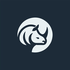Minimalist Rhino Logo