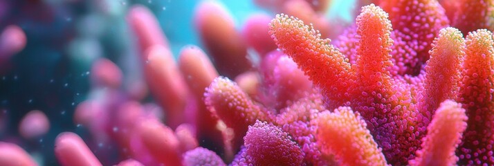 Easter coral 3d background