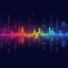 Fototapeta premium sound wave background