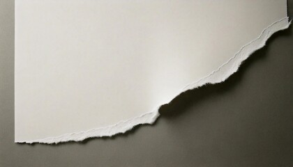A Torn Piece of White Paper With a Jagged Edge. Suitable for Background