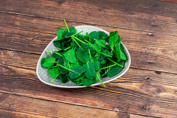  Close up of fresh spinach 