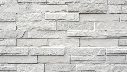 White brick wall texture with stone background showing an old grunge pattern