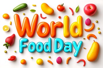 3D World Food Day Text
