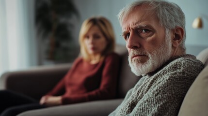 Dementia symptoms affecting relationships. Featuring emotional withdrawal and confusion