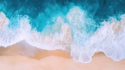 Fotobehang Wave on the beach as a beautiful natural background © Billy