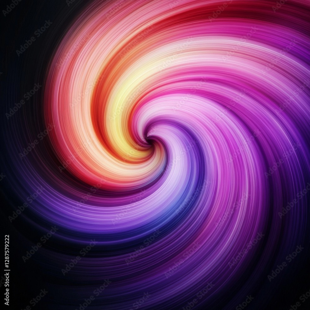 Aufkleber a vibrant swirl of colors blending from warm yellows to cool purples, creating a dynamic and energet