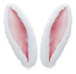 PNG White rabbit ears animal bunny pink.