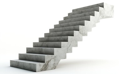 a curved staircase with white railing