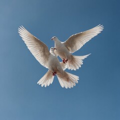 Obraz premium white dove in flight