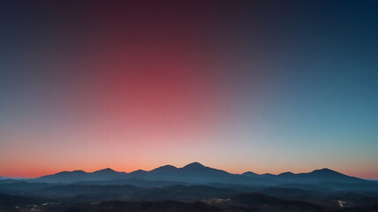 sunset over the mountains