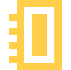 Notebook icon logo design 