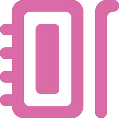 Notebook And Pen icon logo design 