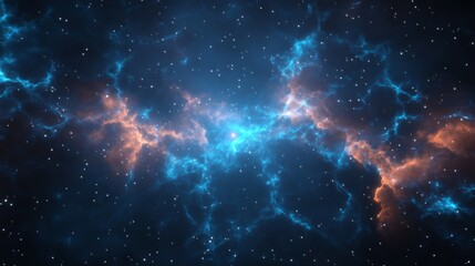 Obraz premium Cosmic nebula, swirling colors, deep space