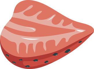 Illustration of a Fresh Strawberry